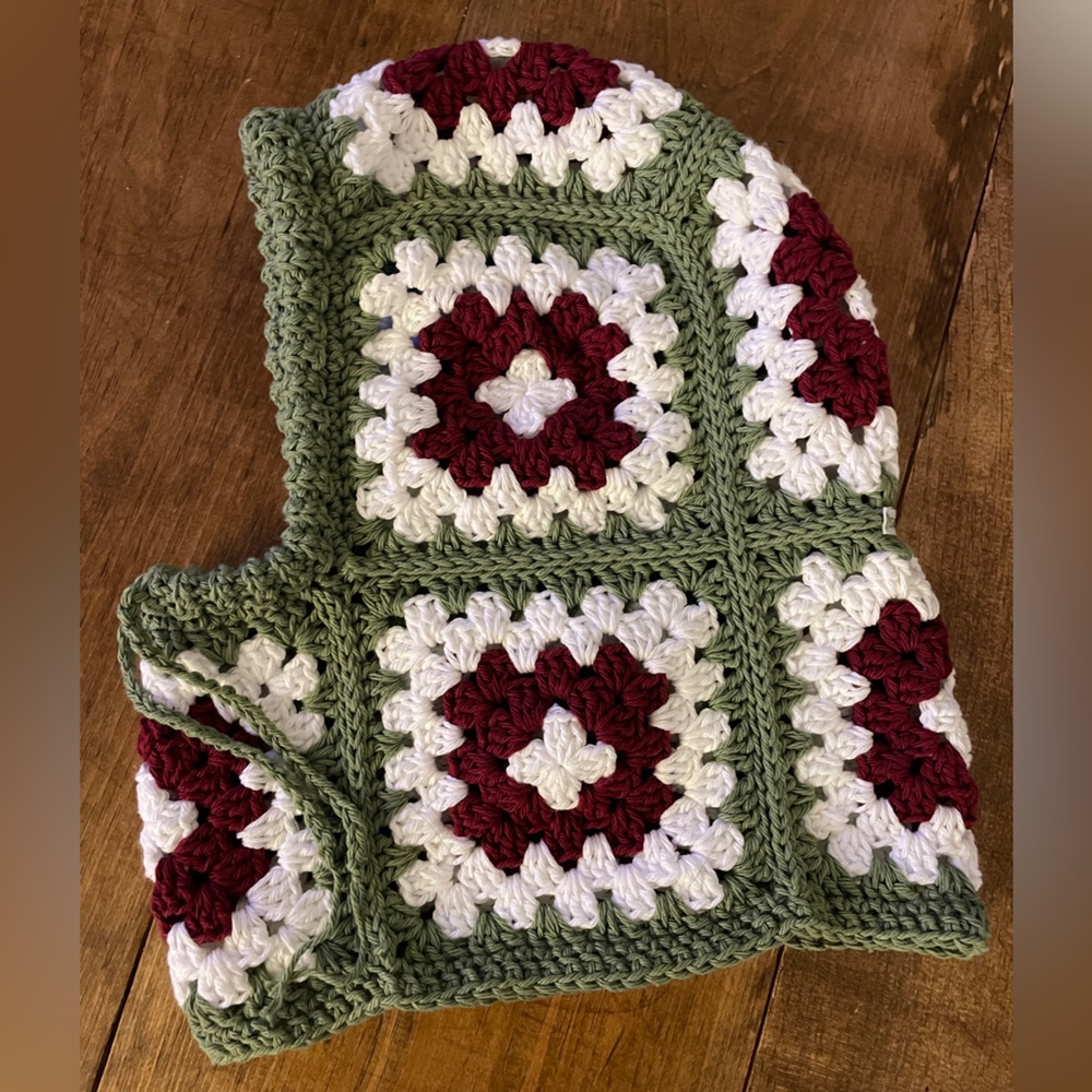 Crochet Granny Square Hood